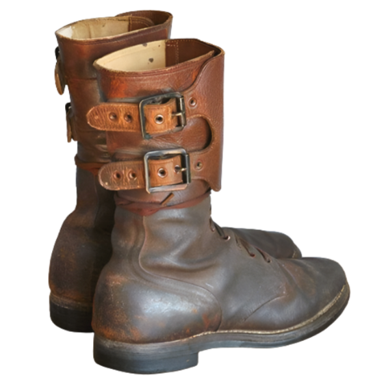 Handgefertigte Armeestiefel aus echtem Leder für Herren