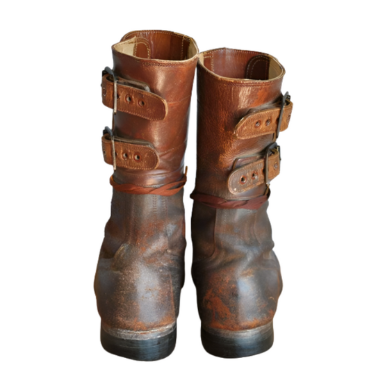 Handgefertigte Armeestiefel aus echtem Leder für Herren