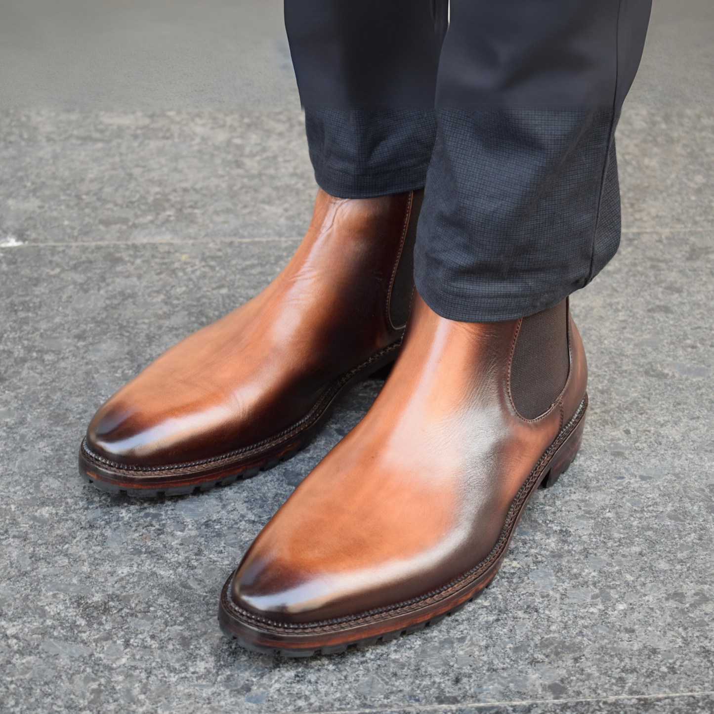 Mens Chelsea Boots- Brown