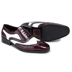 Spectator Wingtip Oxford - Purple & White