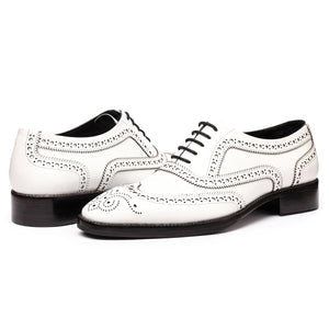 Wingtip Brogue Oxford- White