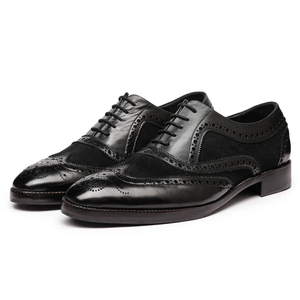 Wingtip Brogue Oxford- Black Suede in just €184.99