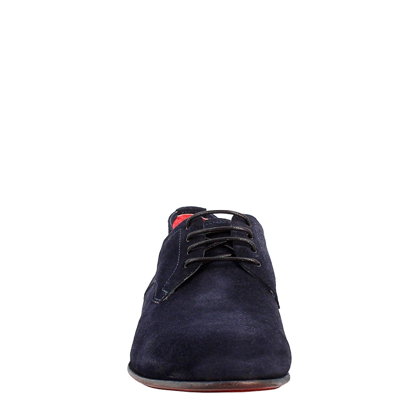 Elegant blue derby for men in suede