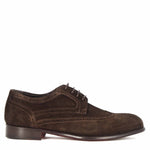 Eleganter Herren Deby aus dunkelbraunem Wildleder