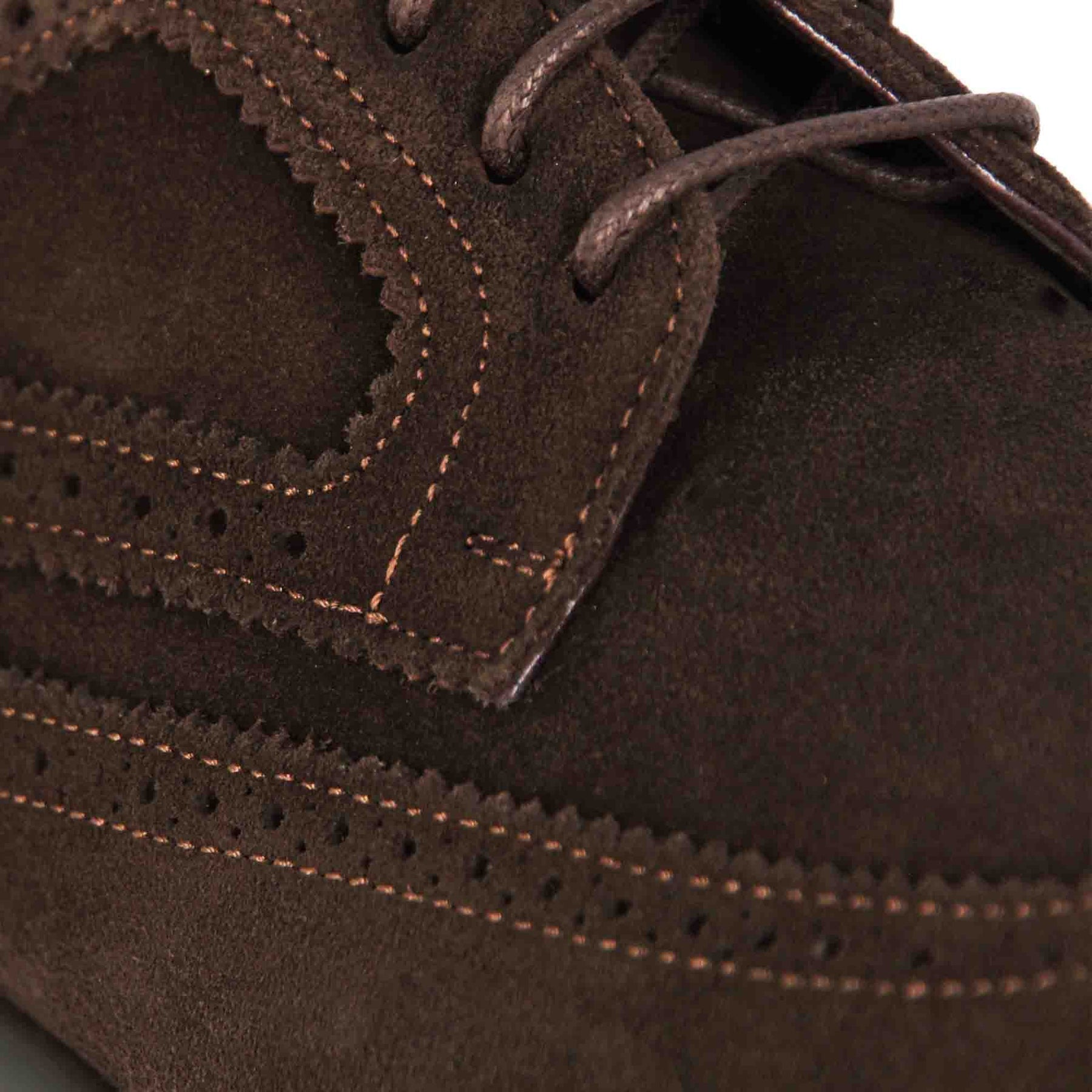 Elegant men's Deby in dark brown suede