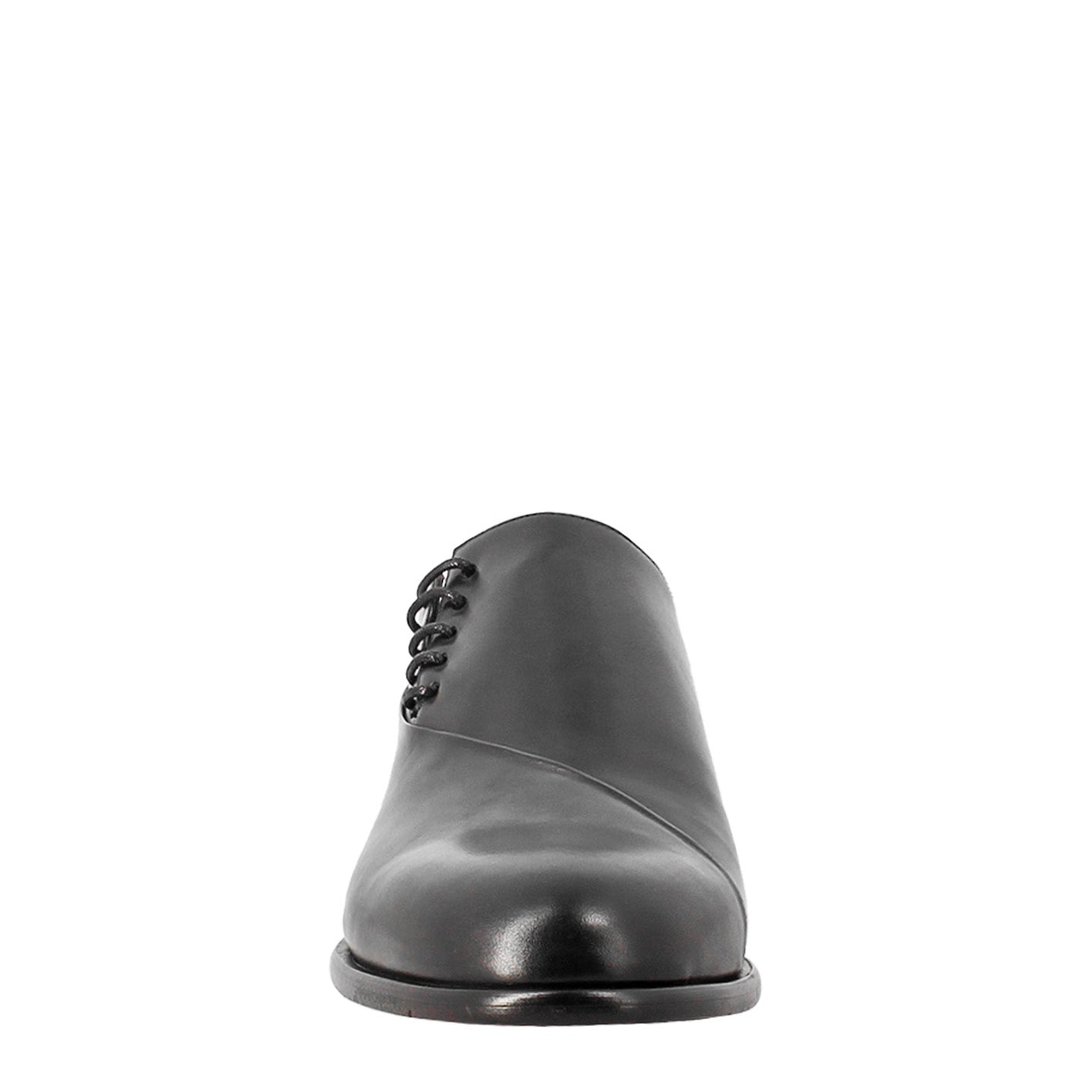 Men's elegant black leather oxford