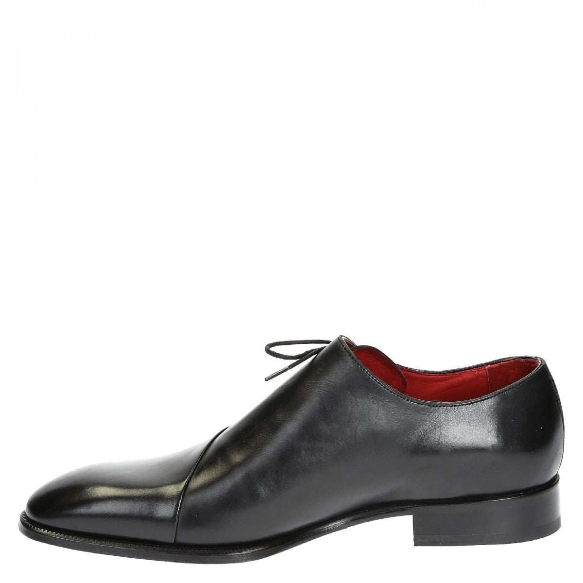 Chaussures richelieu élégantes pour hommes en cuir noir